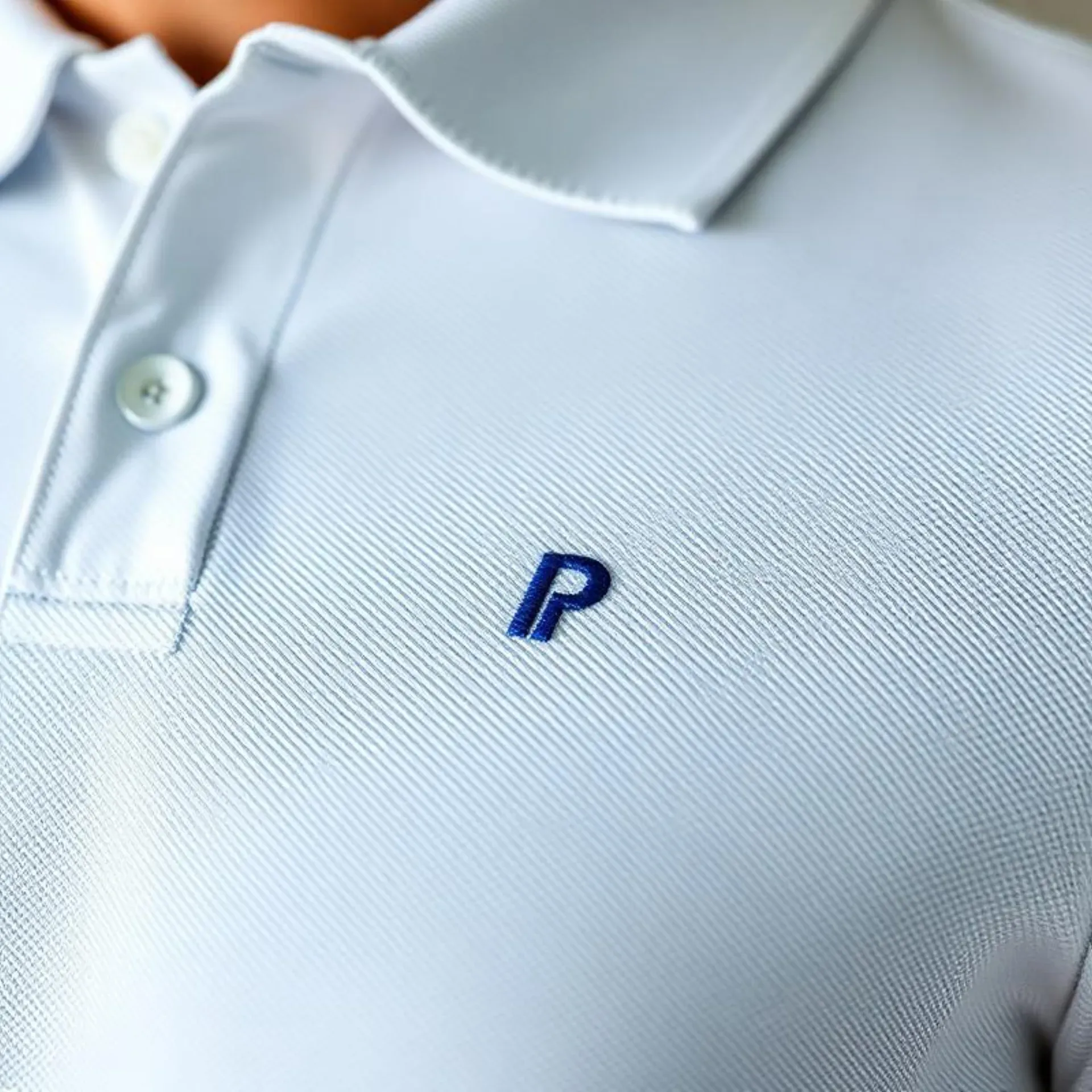 Poloshirt mit besticktem Logo.