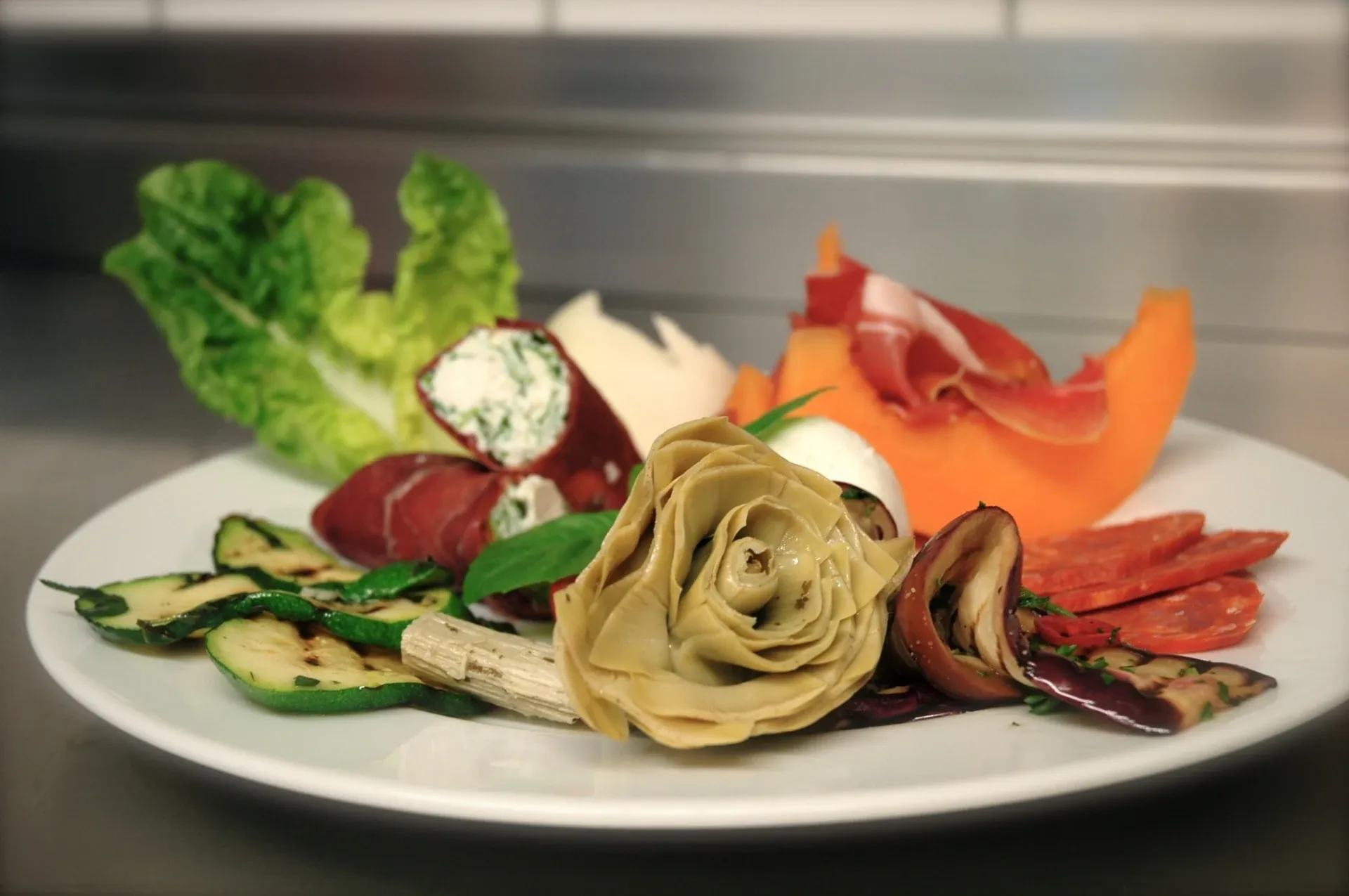 Antipasti-Teller der Pizzeria zur Sonne.